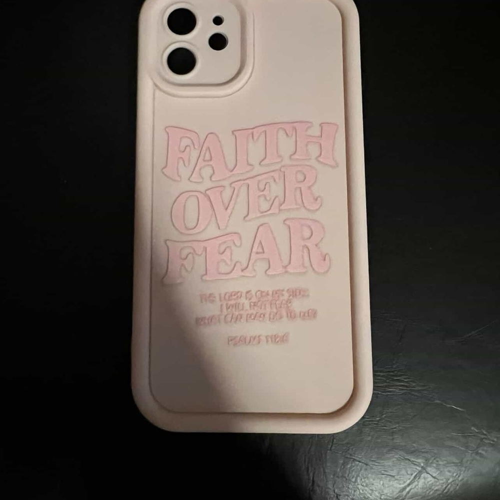 Pink Phone Case with Inspirational Quote 12